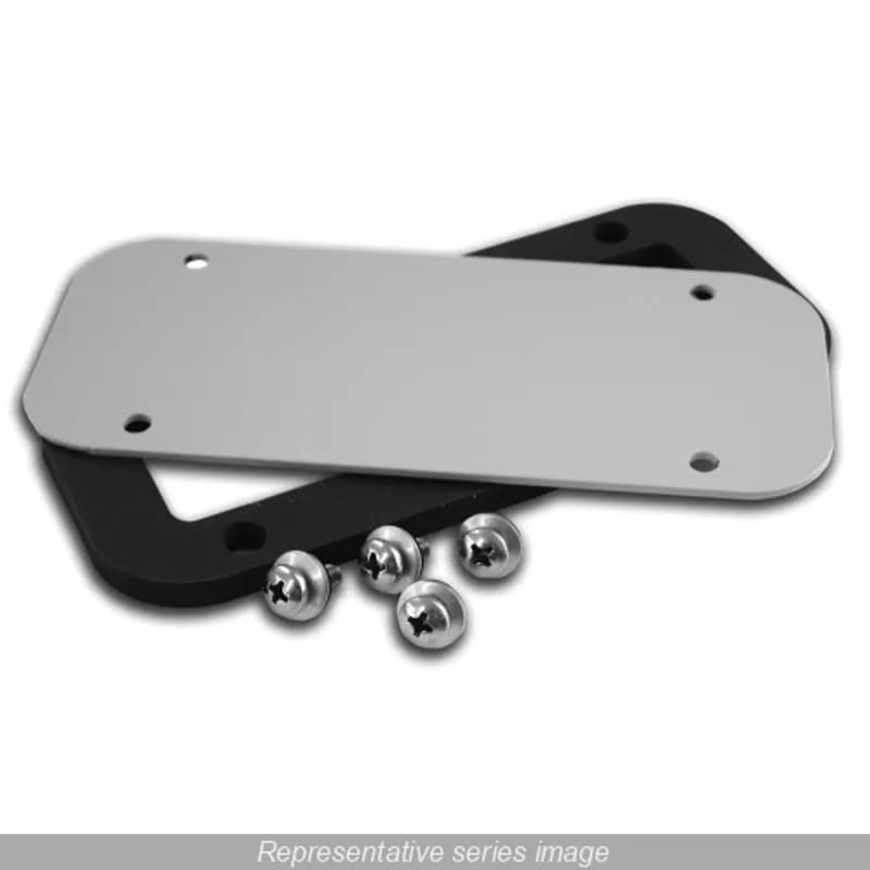 Gland plate Gray for 11.75 x 2.31 opening - Steel/Lt Gray