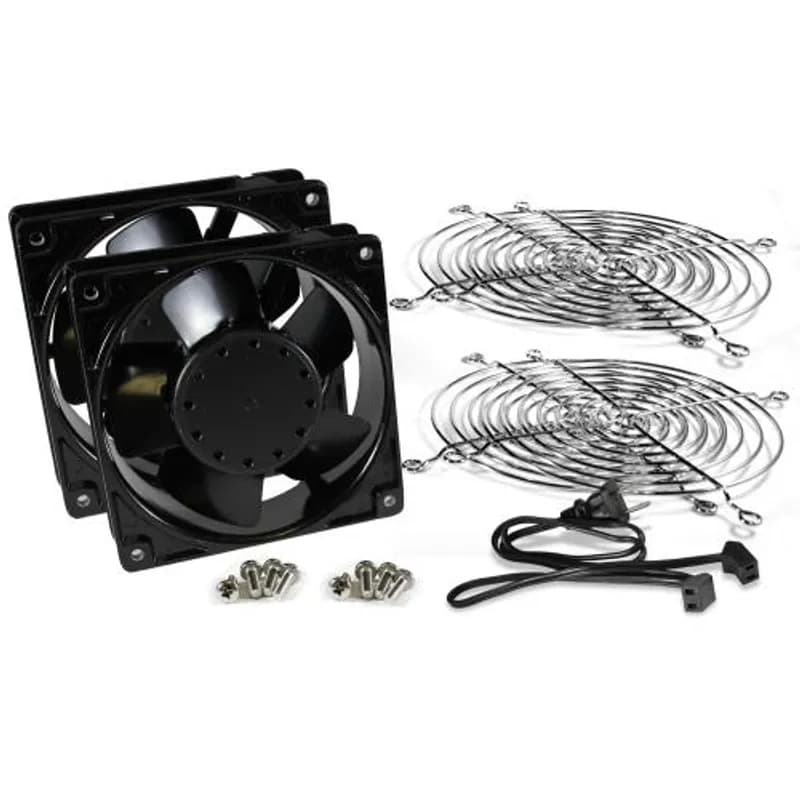 Dual (2) Fan kit with grills and cord