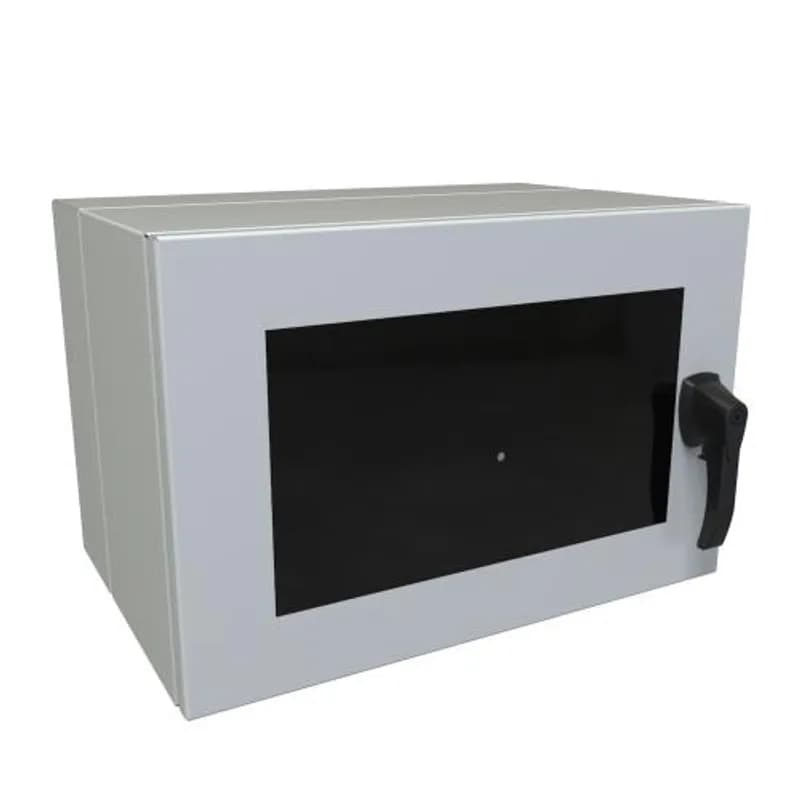 7U 24W 15D N4/12 Eclipse Swing-Out Wall Mount Cabinet w/ Window Door