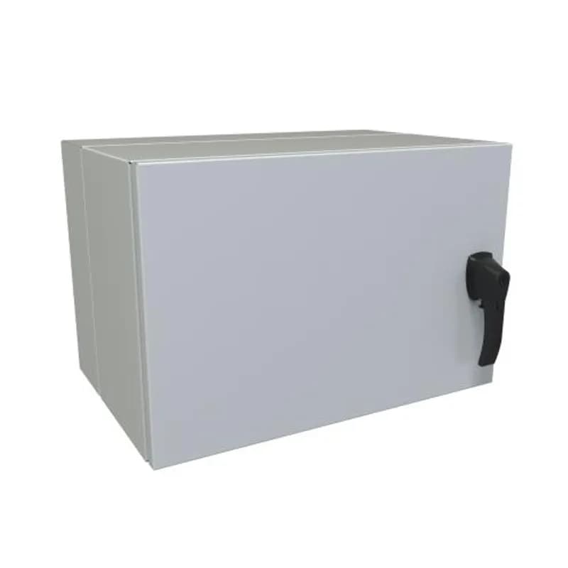7U 24W 15D N4/12 Eclipse Swing-Out Wall Mount Cabinet w/ Solid Door
