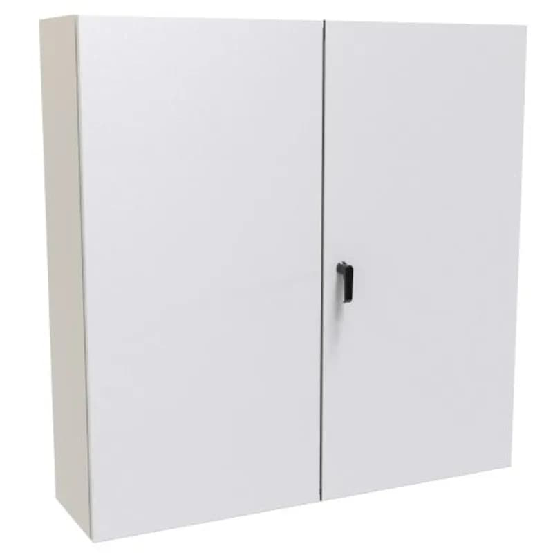 Hammond Manufacturing EN4TD484812LG - N12 Two Door Eclipse encl. - 48 x 48 x 12 - Steel/Lt. Gray