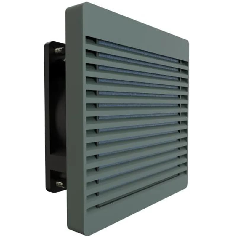 Fan Kit - 120 MM Fan 115V, Filter ,Grill, Guard, Cord / Gray