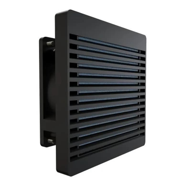 Fan Kit - 120 MM Fan 115V, Filter ,Grill, Guard, Cord / Black