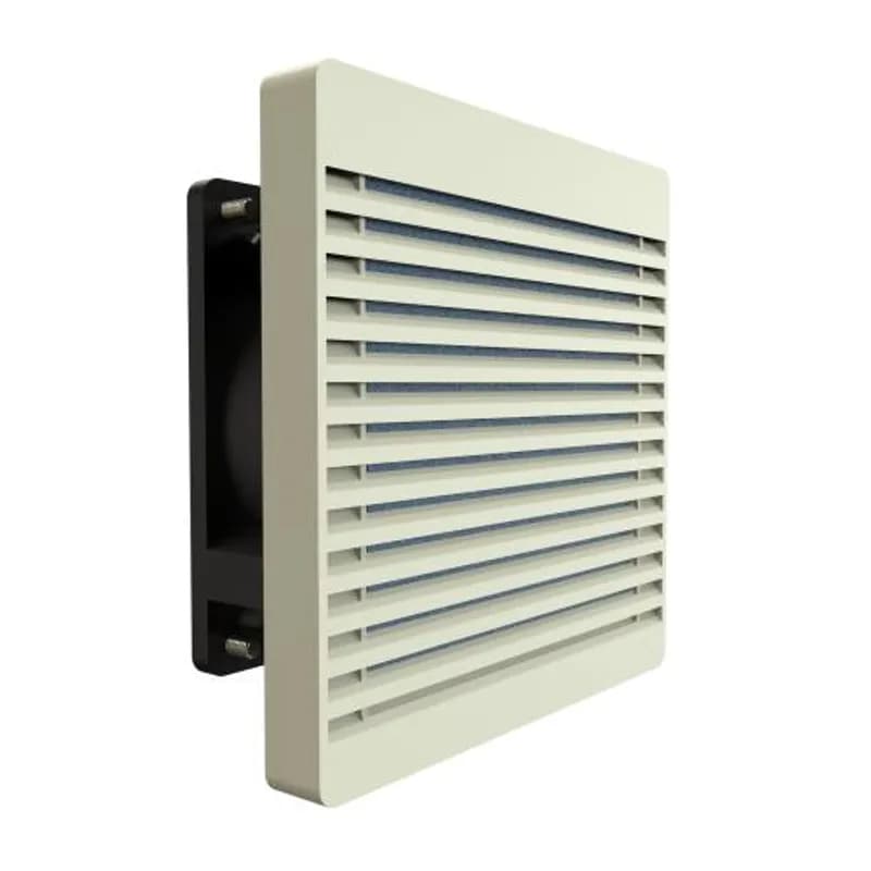 Fan Kit - 120 MM Fan 115V, Filter ,Grill, Guard, Cord / Beige