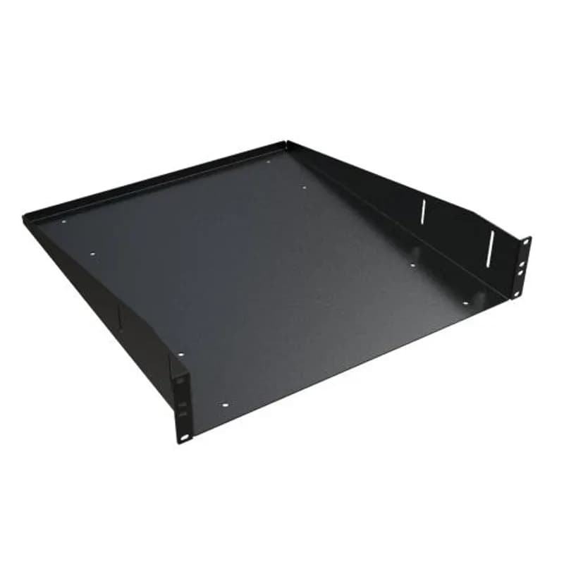 Hammond Manufacturing RASU190320BK1 - 2U Cantilever Solid Shelf - 20" dp - 100 lbs rated