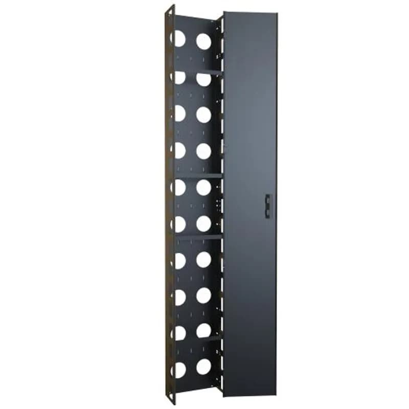Hammond Manufacturing RRCM1244UD - 44U Heavy Duty 12" Wide by 6" deep vertical cable manager with hinged door
