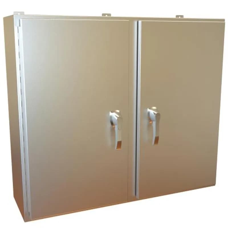 Hammond Manufacturing HN4WM364212S16 - N4X 2 Door Wallmount Encl w/panel - 36 x 42 x 12 - 316 SS