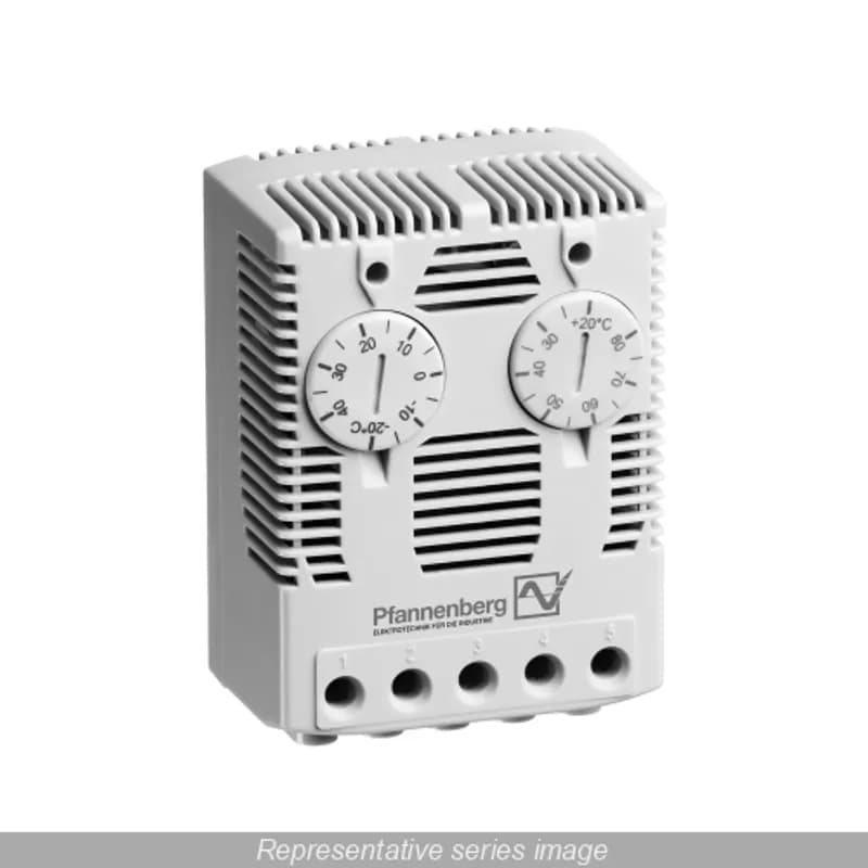 Hammond Manufacturing SKTD541C - Twin T-stat for Fan & Heater Celsius