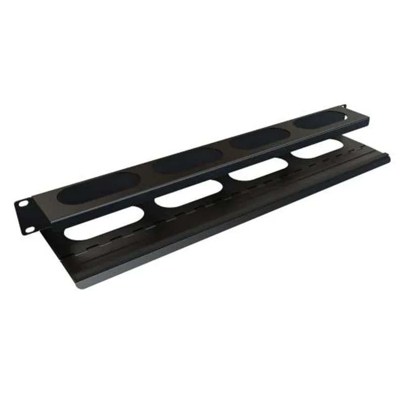 1U Hinged Horizontal Cable Manager (2.5" Overall Depth)