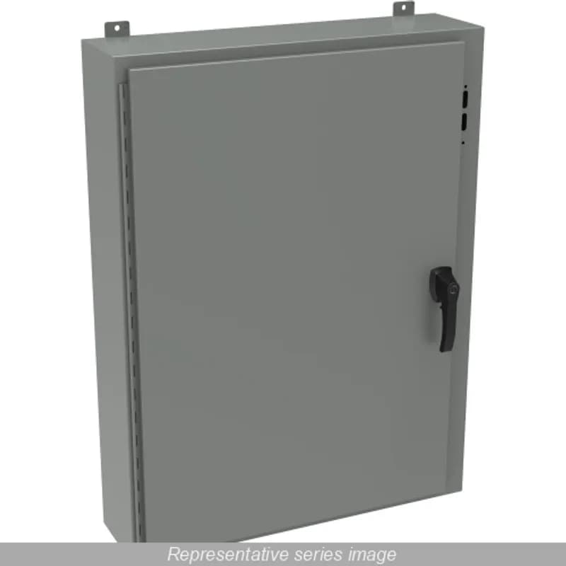 N4 Disconnect Encl w/panel and Handle - 24 x 25-3/8 x 10 - Steel/Gray