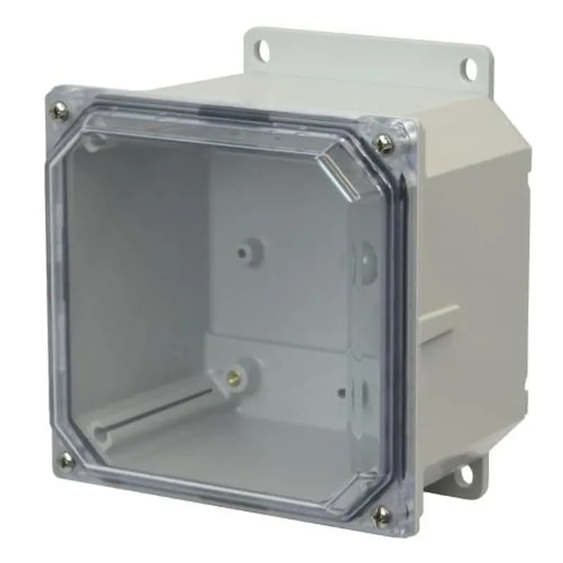 Polycarb 6X6X4 Lift Off Clr w/Flange