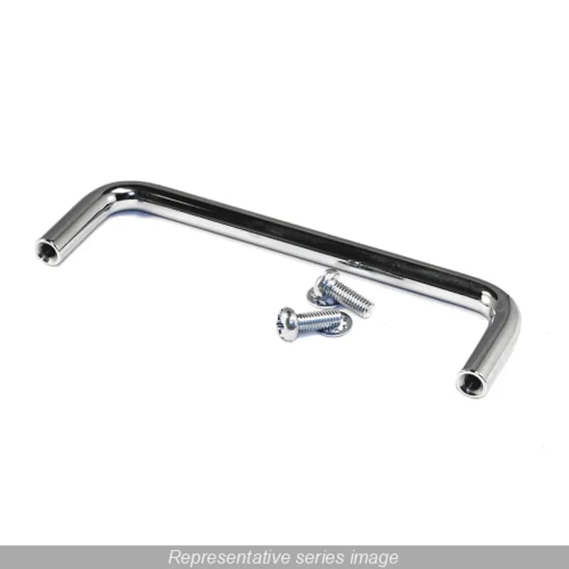handle - round metal 3.5" mounting hole center & 1.5" height