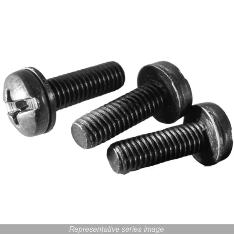 CLEARANCE-DCI-25PK BLK 10-32 SCREW-WASHER
