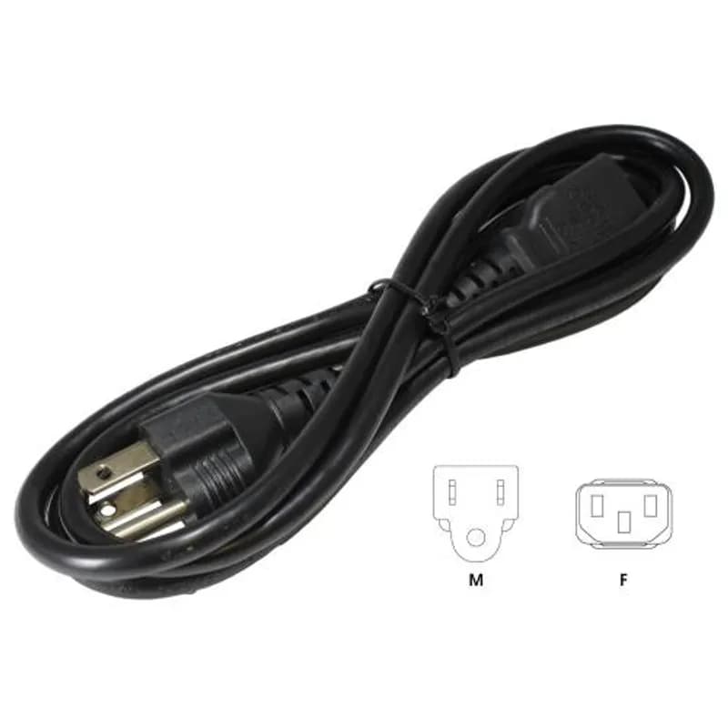 6' CORD, NEMA 5-15P TO IEC C13