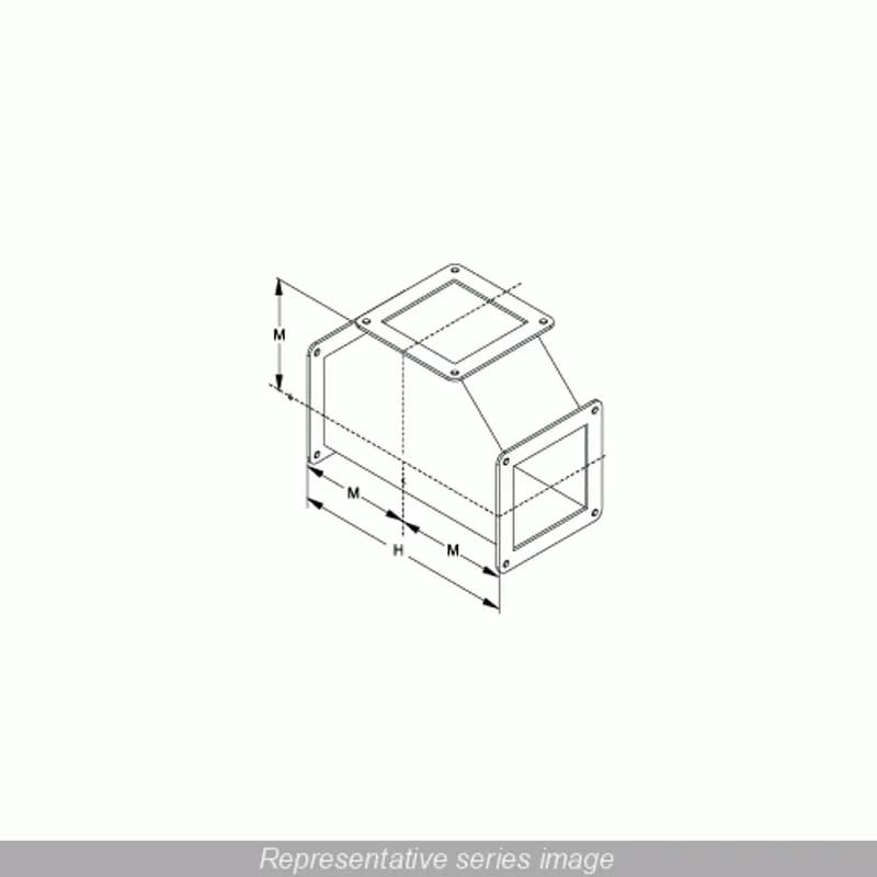 N4X Wireway, Tee Fitting - Fits 6 x 6 - 304SS