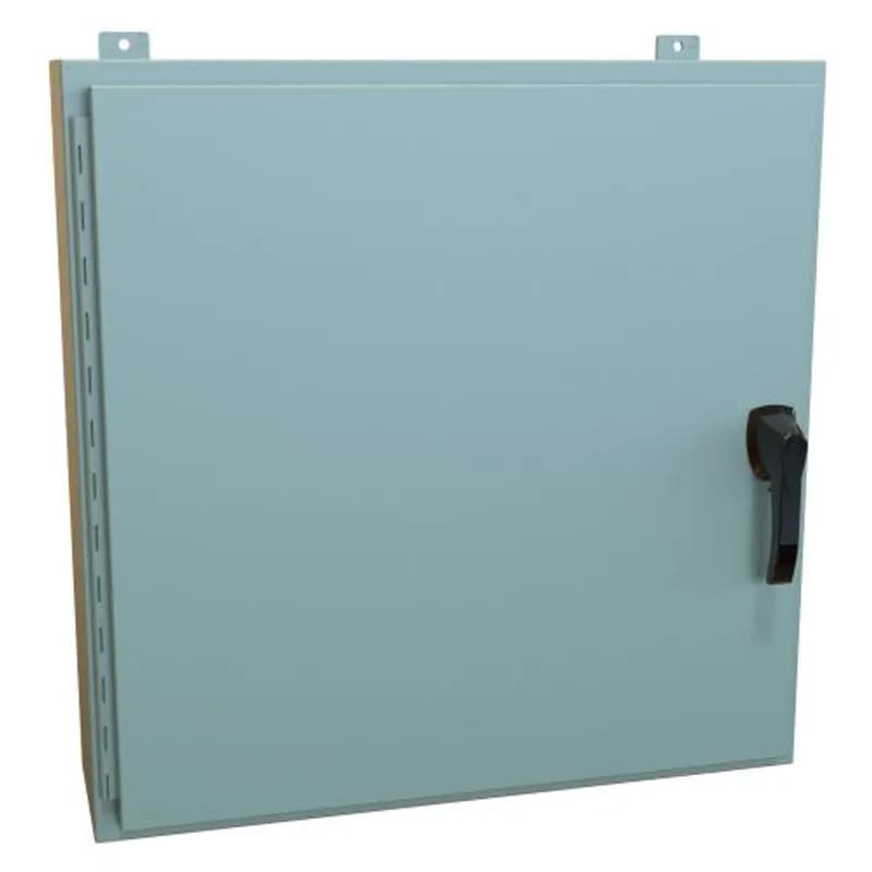 N4, 12 Wallmt, Hinged w/handle - 30 x 30 x 8 - Steel/Gray