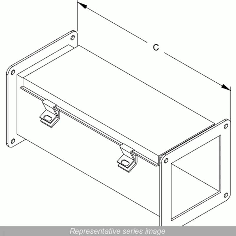 N4X Wireway, Straight Section - 6 x 6 x 48 - 304SS
