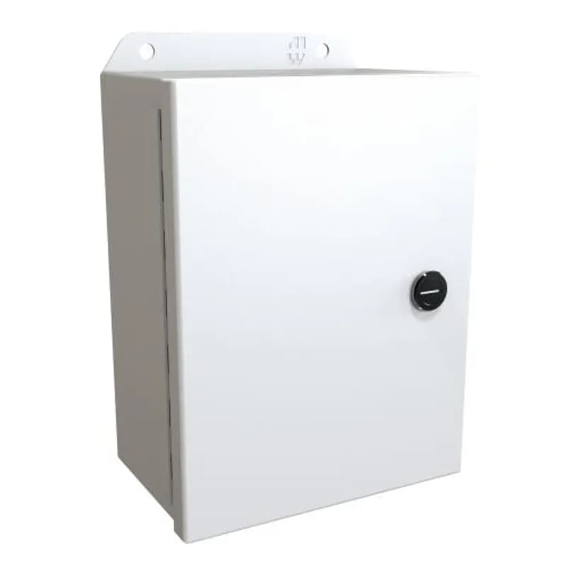 N4,12 Eclipse Junior encl w/ panel - 8 x 6 x 3.5 - Steel/Lt Gray