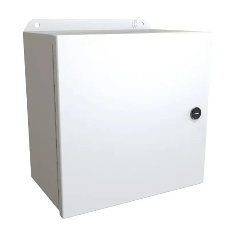 Hammond Manufacturing EJ10106LG - N4,12 Eclipse Junior encl w/ panel - 10 x 10 x 6 - Steel/Lt Gray