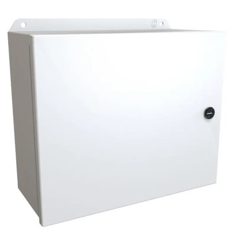 Hammond Manufacturing EJ10125LG - N4,12 Eclipse Junior encl w/ panel - 10 x 12 x 5 - Steel/Lt Gray