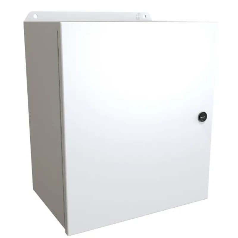 N4,12 Eclipse Junior encl w/ panel - 14 x 12 x 8 - Steel/Lt Gray
