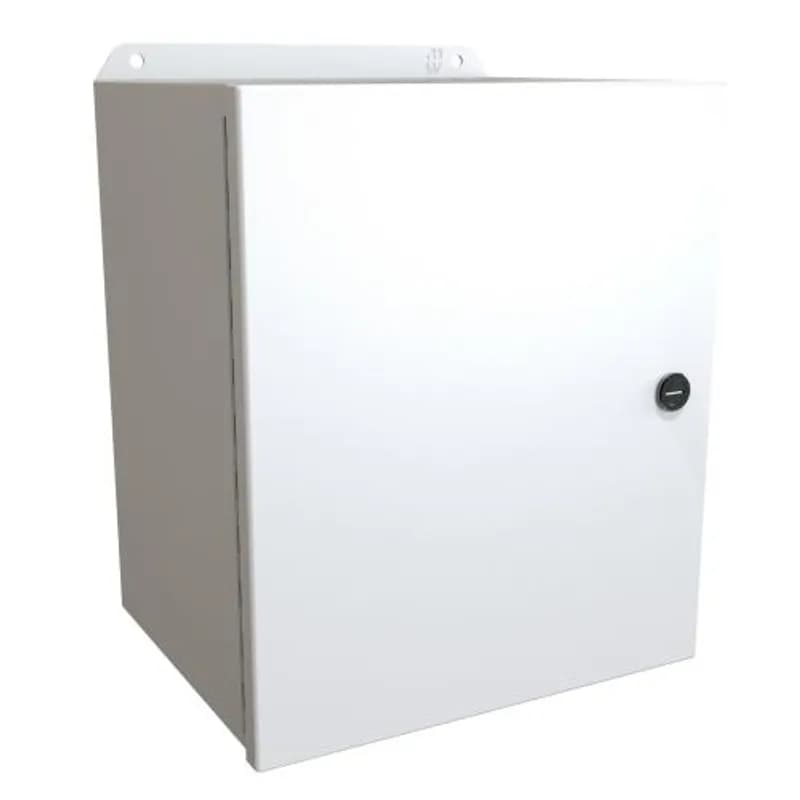 Hammond Manufacturing EJ12108LG - N4,12 Eclipse Junior encl w/ panel - 12 x 10 x 8 - Steel/Lt Gray