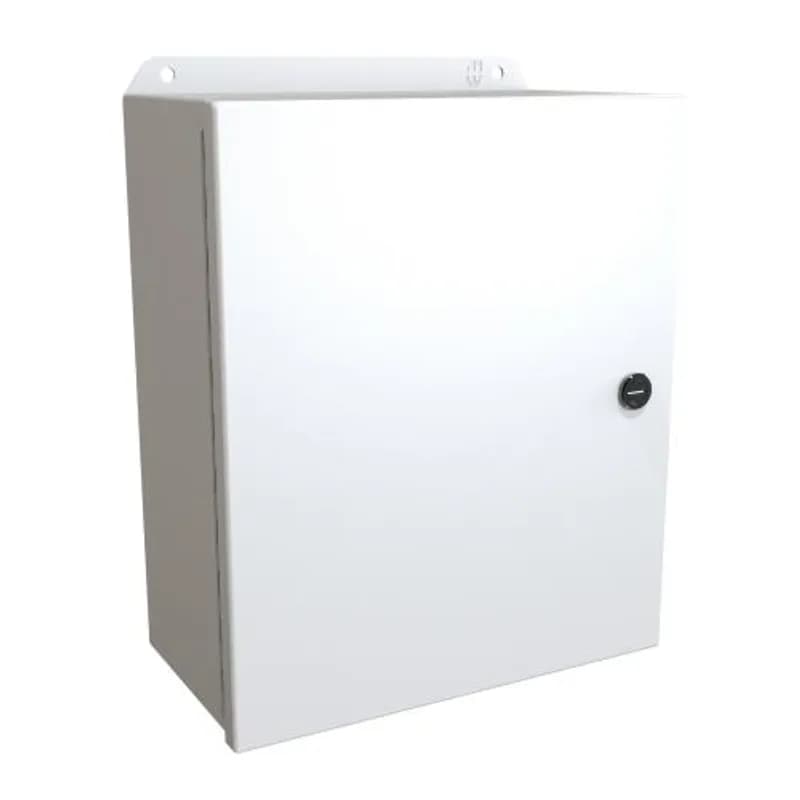 N4,12 Eclipse Junior encl w/ panel - 12 x 10 x 5 - Steel/Lt Gray