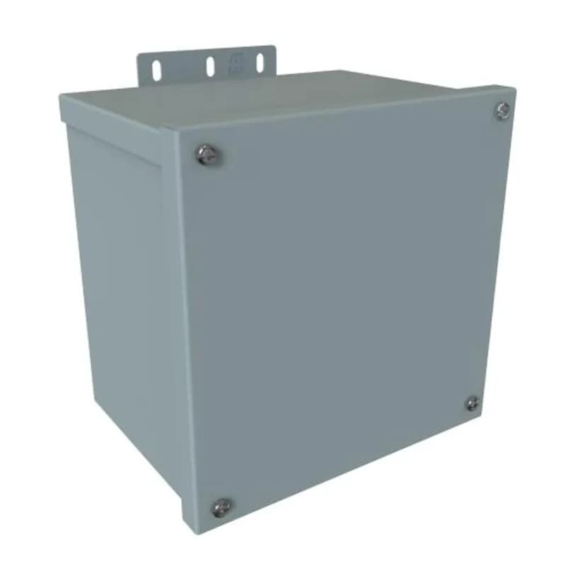N3R J Box, Screw Cover no K/O's - 8 x 8 x 6 - Galv/Gray