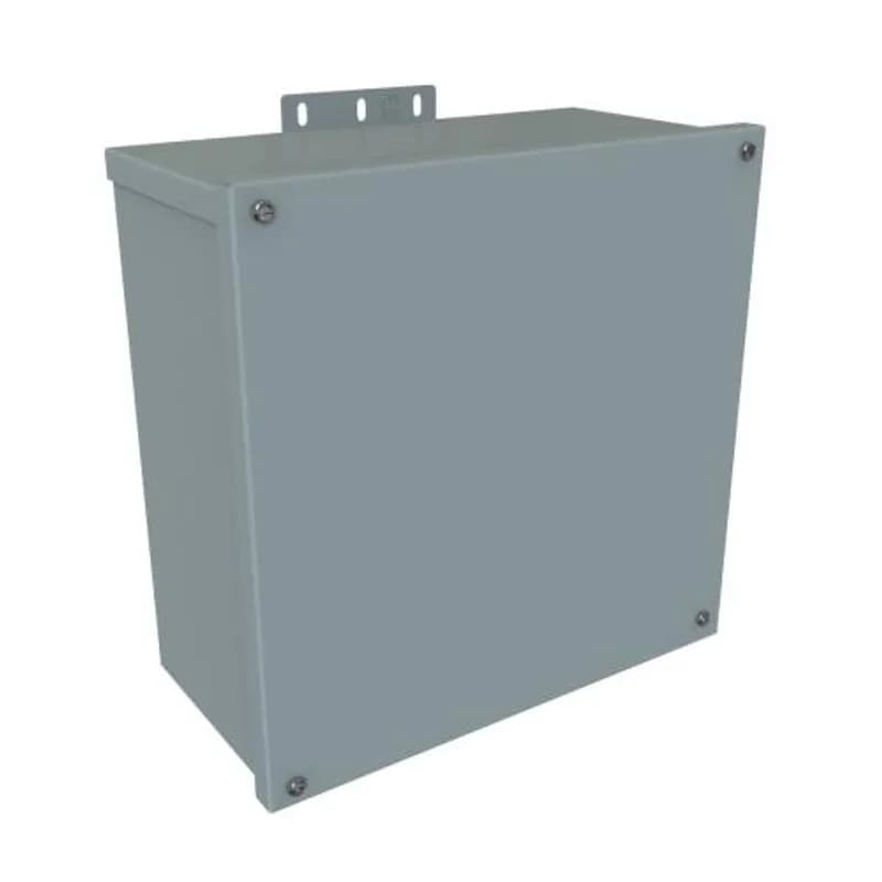 N3R J Box, Screw Cover no K/O's - 12 x 12 x 6 - Galv/Gray