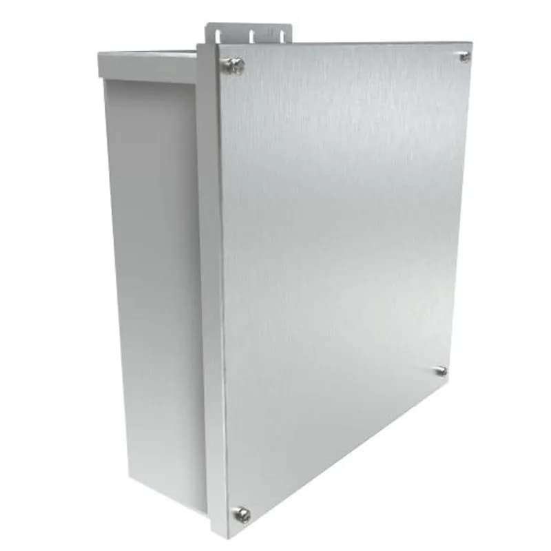 Hammond Manufacturing C3R12124ESCNKAL - N3R J Box, Screw Cover no K/O's - 12 x 12 x 4 - Alum