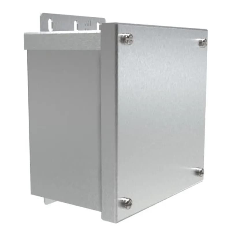 N3R J Box, Screw Cover no K/O's - 6 x 6 x 4 - Alum
