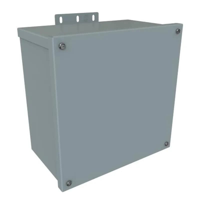 N3R J Box, Screw Cover no K/O's - 10 x 10 x 6 - Galv/Gray