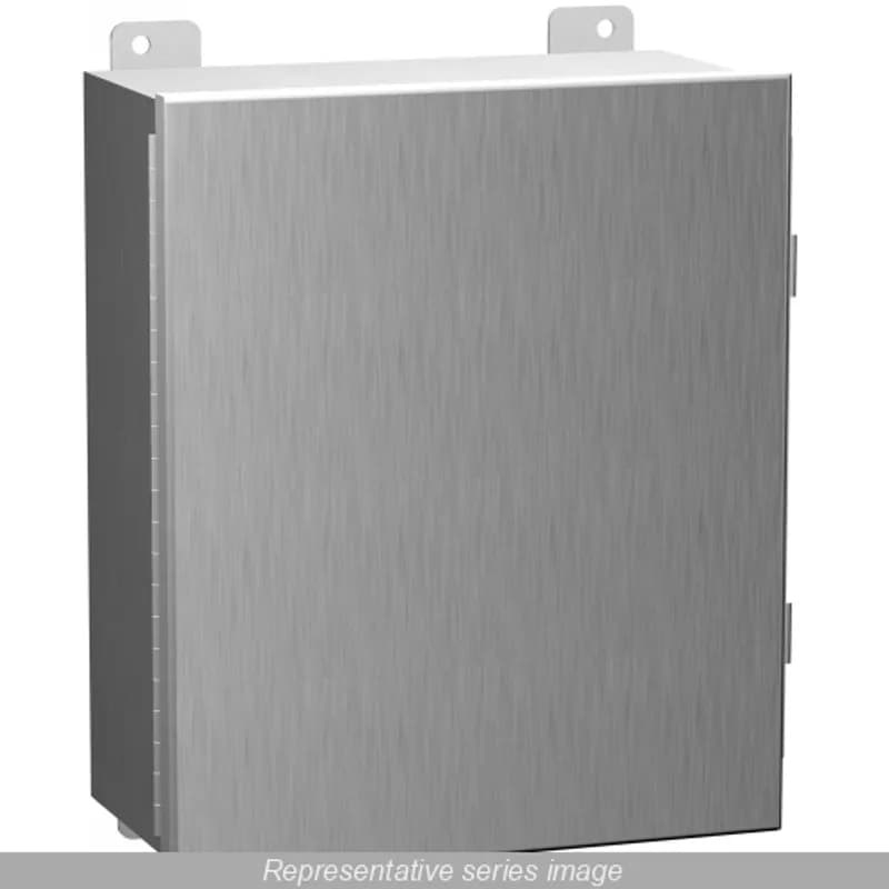 NEMA4 HINGE ENCL 12X10X6 304SS