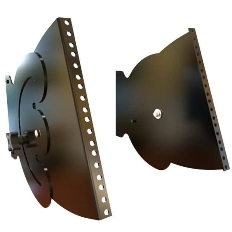 6U Round Hole Pivoting Rail Kit