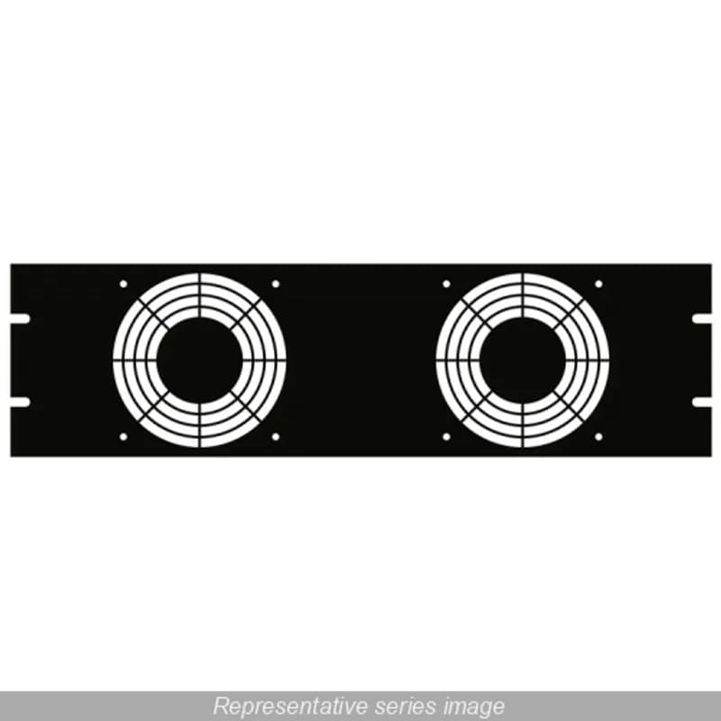 3U 24 GRILL PANEL FOR 2X120MM