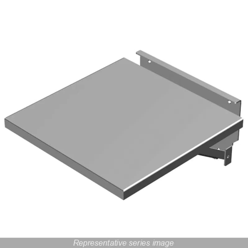 Fold Down Shelf - 24x24 - Steel/Lt Gray