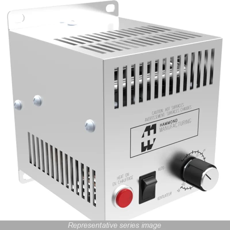 Hammond Manufacturing FLHTF1300A115 - 1300W Heater 120Vac w/ Tstat