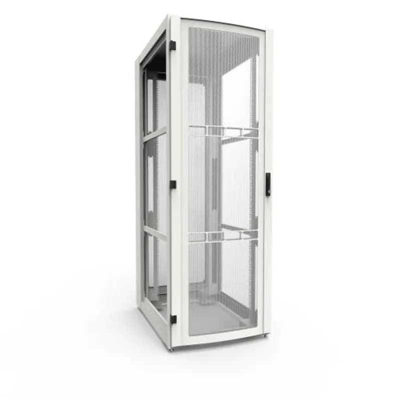Hammond Manufacturing H13045U42WH - 45U 30W 42D H1 Data Center Server Cabinet (White)