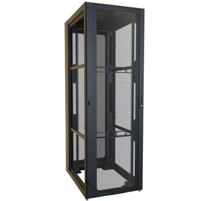 Hammond Manufacturing H13048U42BK - 48U 30W 42D H1 Data Center Server Cabinet (Black)