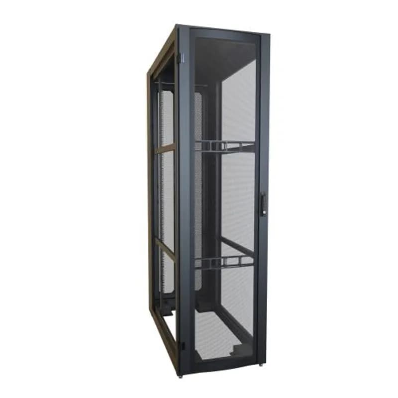 Hammond Manufacturing H12445U48BK - 45U 24W 48D H1 Data Center Server Cabinet (Black)
