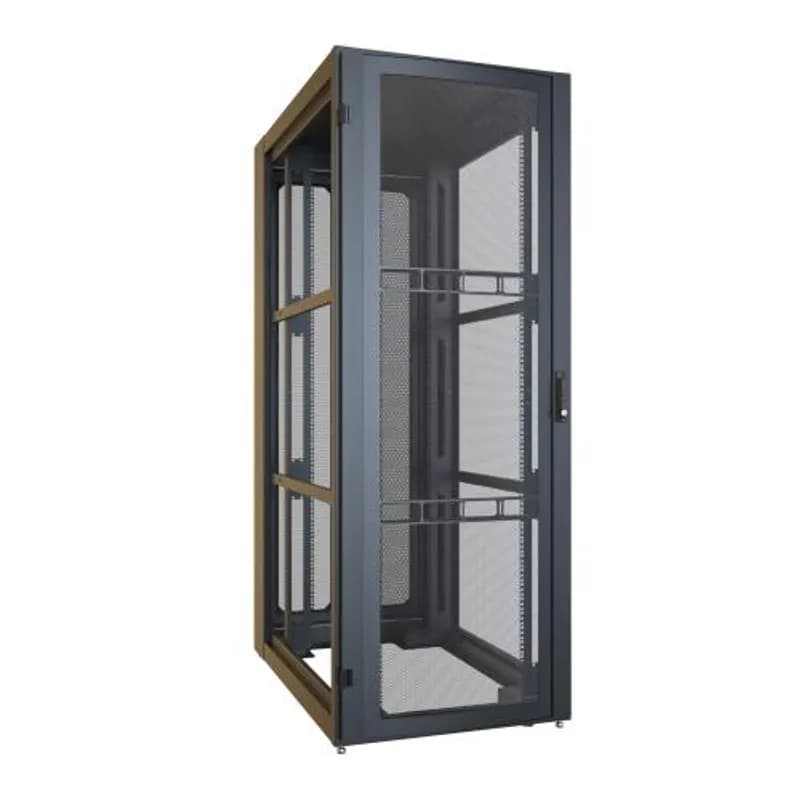 Hammond Manufacturing H13042U48BK - 42U 30W 48D H1 Data Center Server Cabinet (Black)