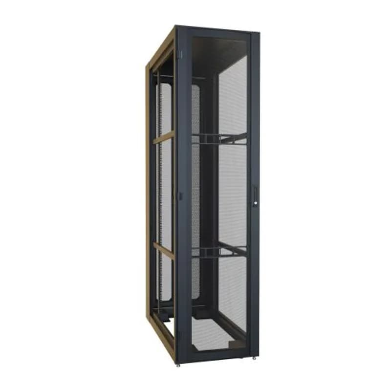 Hammond Manufacturing H12448U48BK - 48U 24W 48D H1 Data Center Server Cabinet (Black)