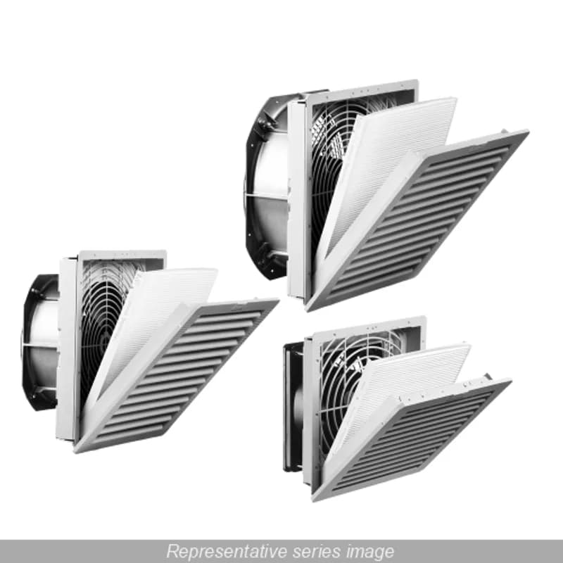 Slimline Filter Fan T12 152 CFM 230V - BK