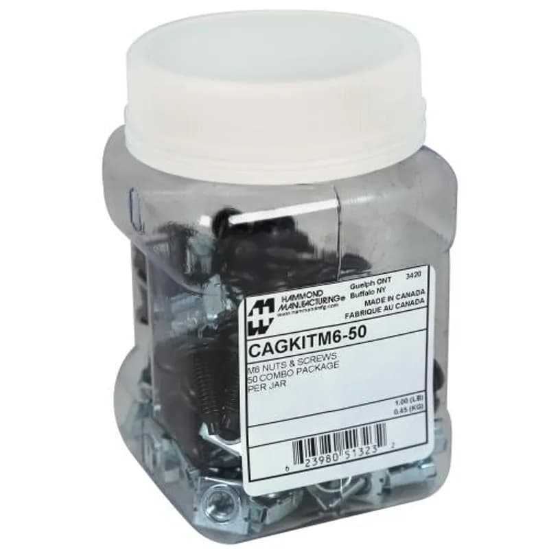 50PK M6 CAGNUTS & SCREWS