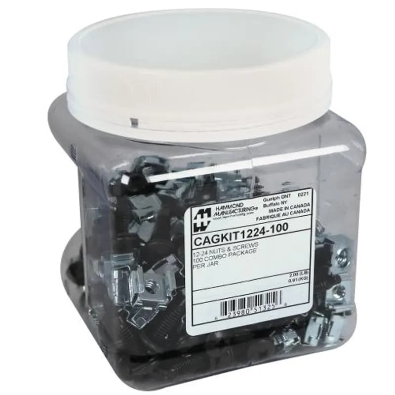 100PK 12-24 CAGNUTS & SCREWS