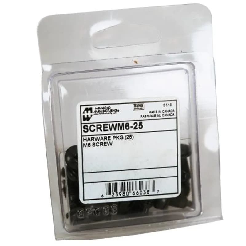 25 PKG SCREWS & NYLON WASHER