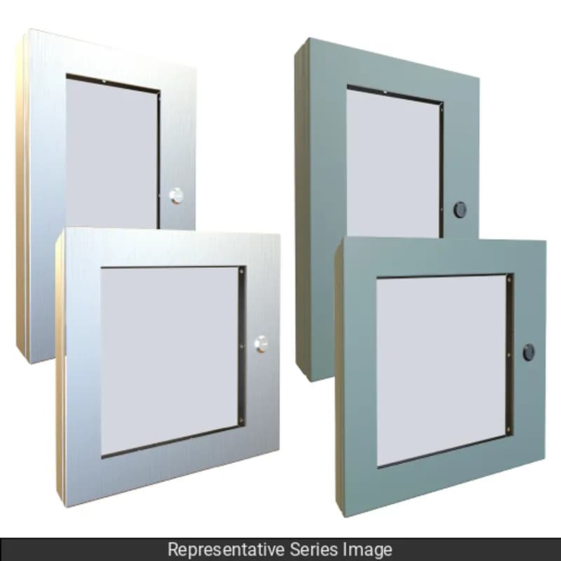 Window Kit N4X, Deep Hinged - Viewing Area 10 x 15 - 316SS