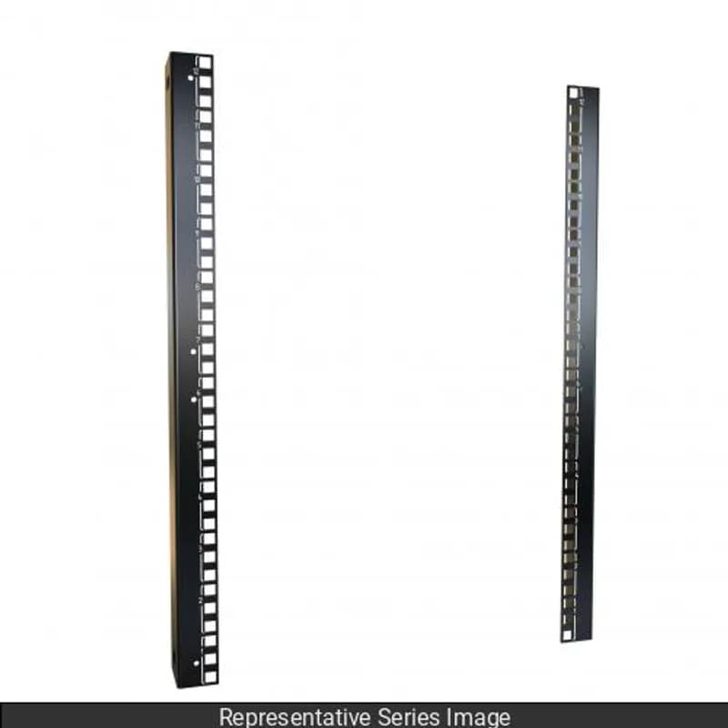 48U TAPPED 10-32 RACK RAILS