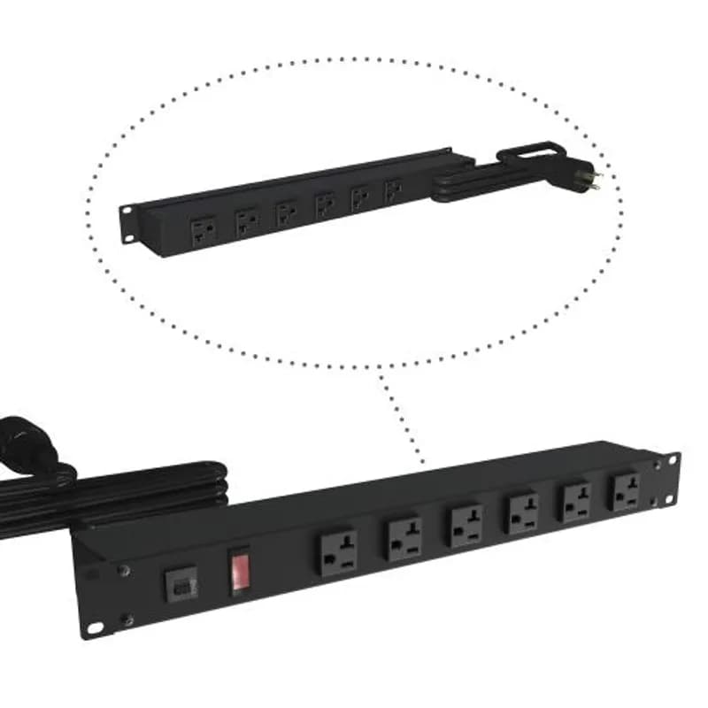 20A RCKMOUNT, 12 OUTLET (F&R)