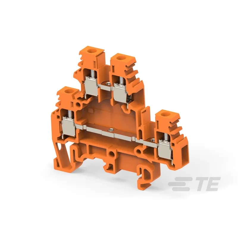 TE Connectivity 1SNA105049R0600 - - Save space with double deck terminal blocks: 2 independent circuits connected in just 6 mm 0.236 in spacing, - Flexibility: snap onto symmetrical and asymmetrical rails.